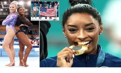 Simone Biles celebrates Olympic win by clapping back at former teammate Mykayla