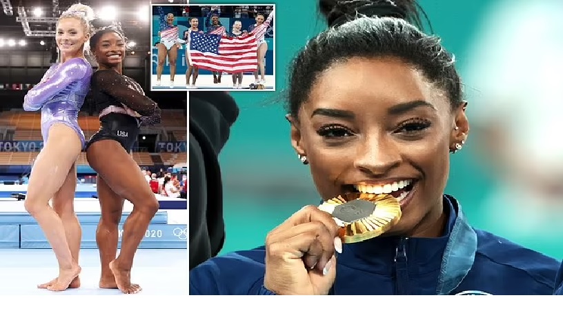 Simone Biles celebrates Olympic win by clapping back at former teammate Mykayla