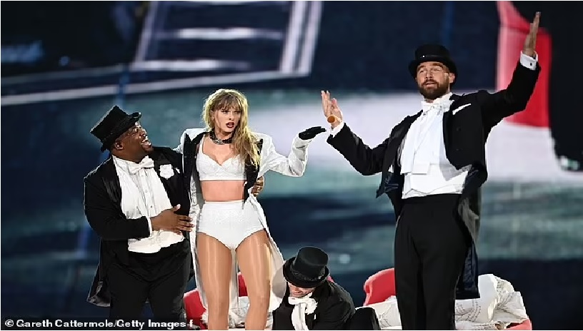 Travis Kelce keeps fans in suspense on joining Taylor Swift on stage